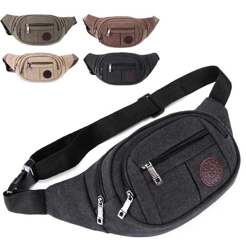 

Weduoduo 2019 Fanny Pack Men Waist Bags for Men Fashion Cigarette Phone Case Money Belt for Travel Security Wallet Purse