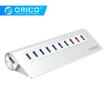 ORICO 10 портов usb-хаб 7 портов USB3.0 5 Гбит/с 3 портами usb зарядный концентратор Usb разветвитель концентратор для iPhone macbook pro