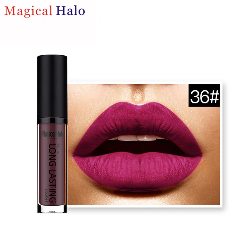 

New Pretty Makeup Waterproof Matte Lipstick 1pc Magical Halo Pro Portable Women's Long Lasting Lip Gloss Fashion Sexy Lipstick