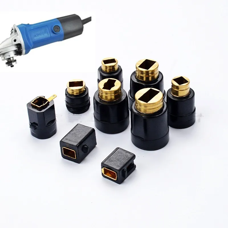  2pc Power tool parts carbon brush cover with Brush Holder rubber Nut Holder Caps Case Angle Grinder