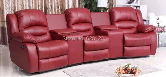 Us 775 0 1050 Cinema Sofa L Functional Multifunctional Genuine Leather Handmade Home Theatre Sofas In Theater Furniture From