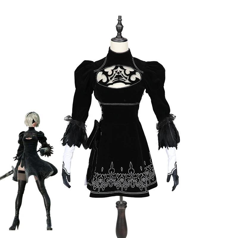 

New Game Nier Automata Cosplay Costume YoRHa 2B Costume Outfit Carnival/Halloween Adult Costumes for Women S-XL