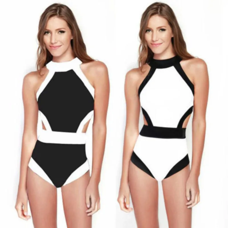 

Sexy Women Swimming Costume Padded Swimsuit Monokini Swimwear Bikini Push Up Bra UK A