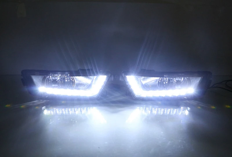 Автомобильный мигающий светодиодный дневной светильник для Skoda Octavia A7 MK3 светодиодный DRL Дневной ходовой светильник, противотуманный светильник, автомобильный Стайлинг