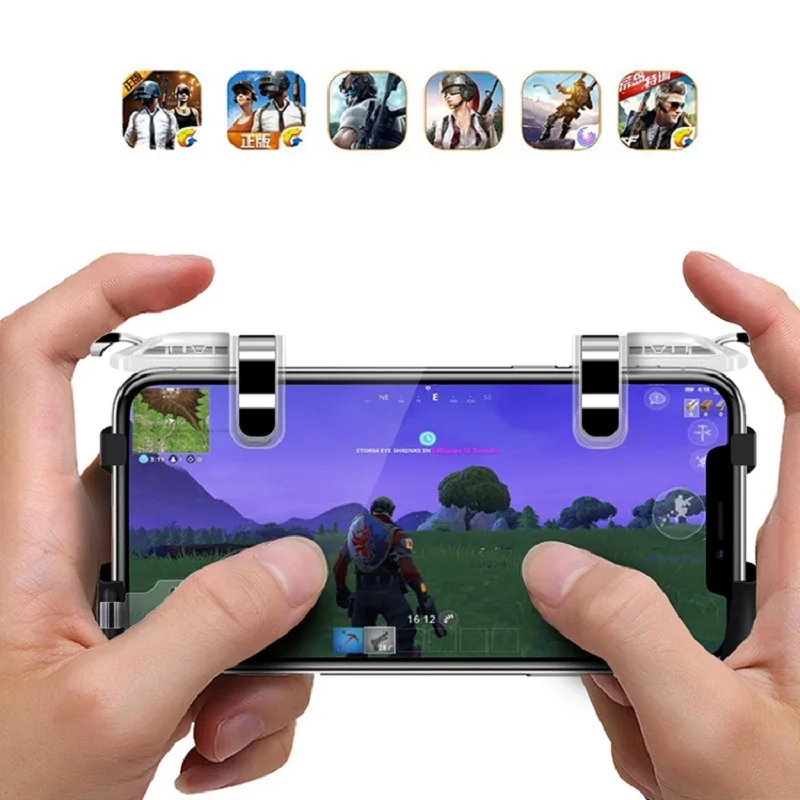 Данные лягушка 2 шт Мобильный контроллер триггер игра огонь кнопка телефон джойстик для PUBG для IPhone 7 8 Plus X для Xiaomi Android