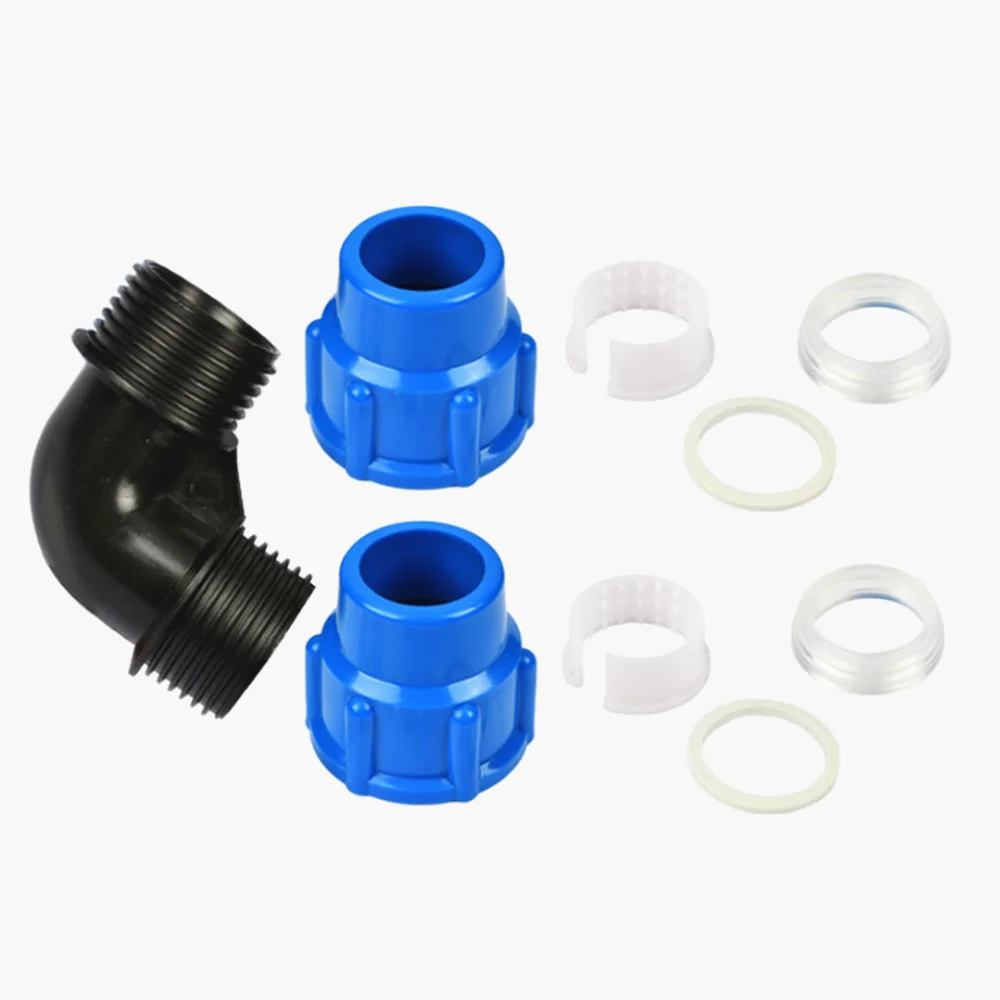 Fast Joint Elbow Plastic PE Pipe Fittings Blue Cap Fast Joint 16mm 20mm 25mm 32mm 40mm 50mm 63mm