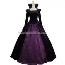 Королева возрождения Елизаветы I средневековый бархат Regal темная ведьма платье определенного исторического периода Театр короля Георга, Костюмы пальто