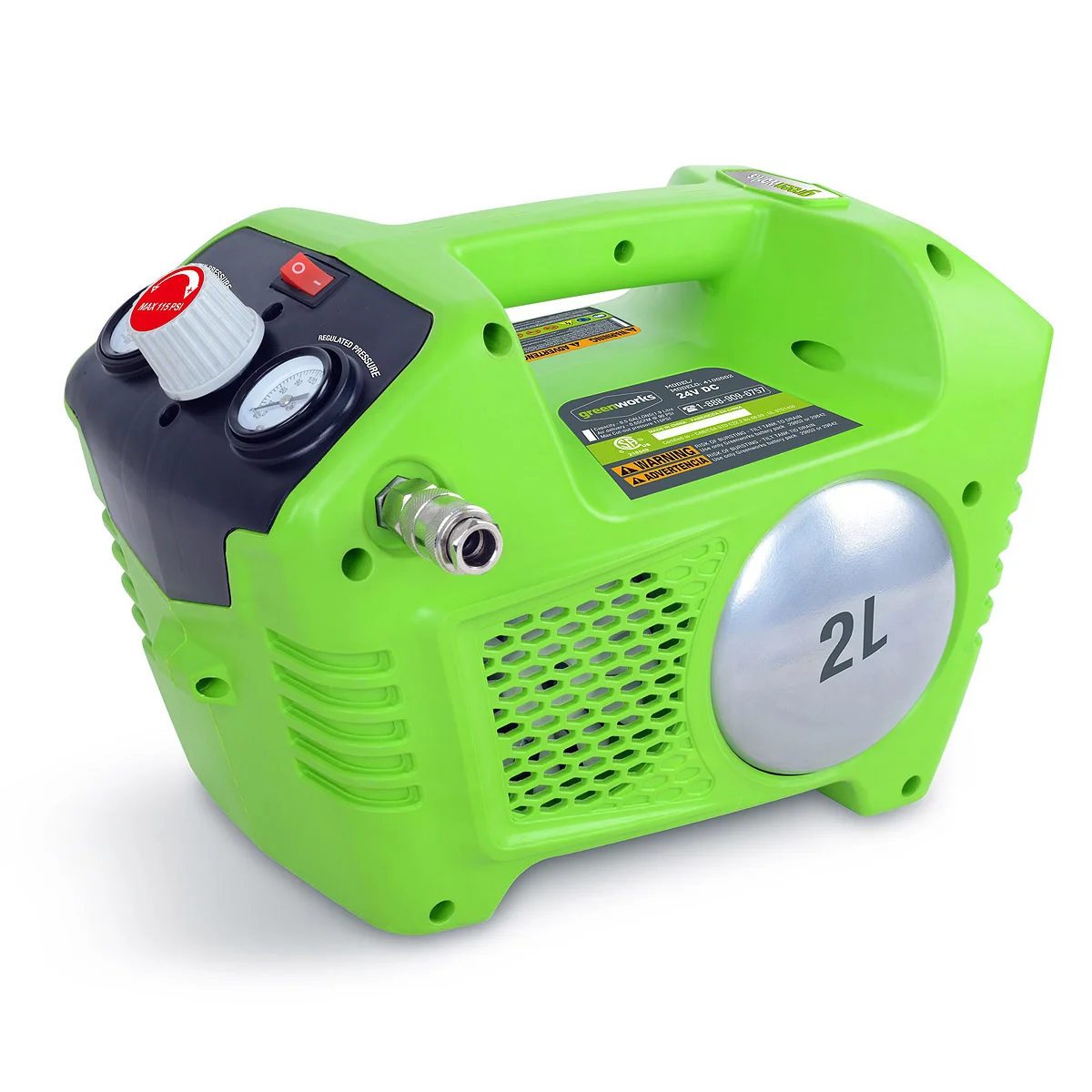 Battery air compressor Greenworks G24AC 24V without battery and charger