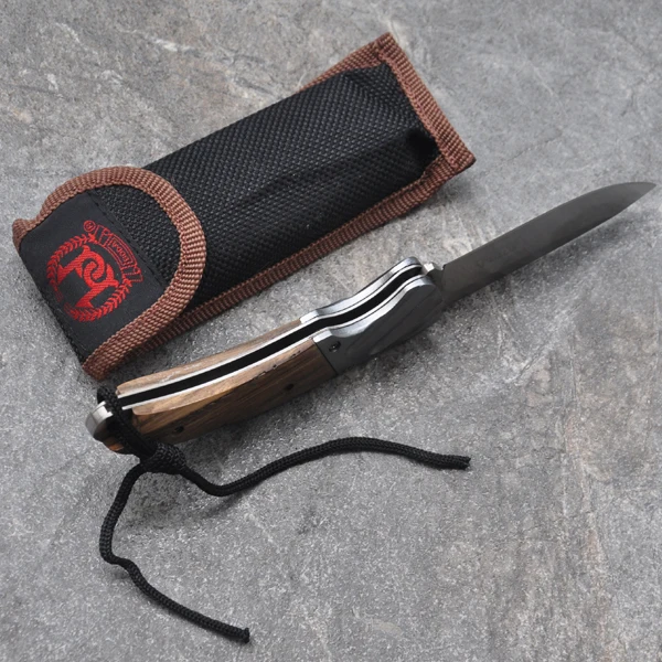 

folding knife outdoor self-defense with saber wilderness survival fruit knife small tools knives & Nylon Sheath