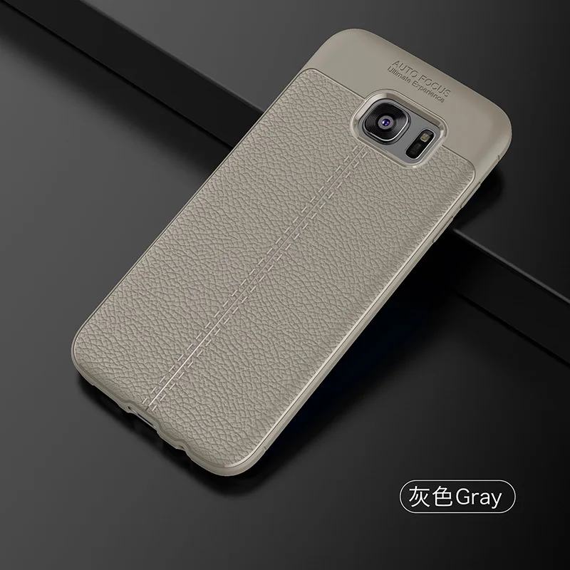 litchi leather silicone case samsung s7 edge (13)