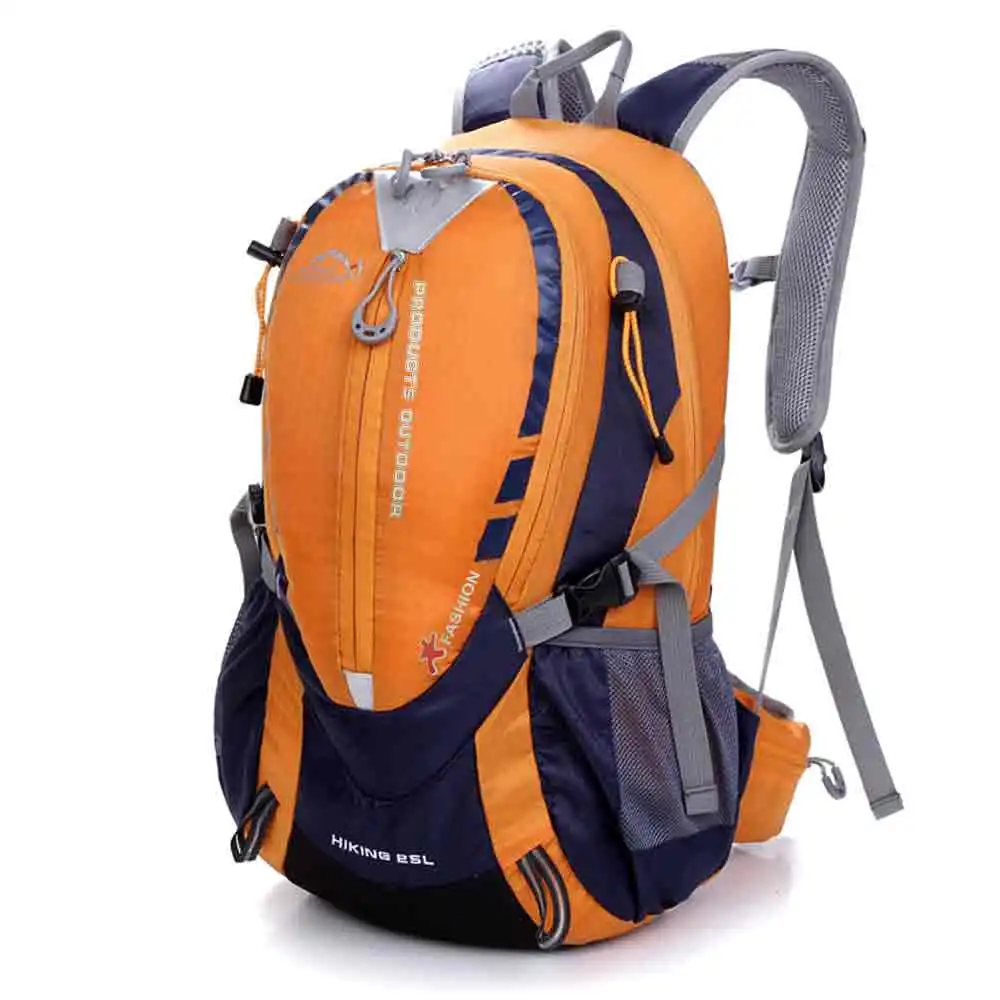 25L водонепроницаемый нейлоновый велосипедный рюкзак для уличного спорта рюкзак для путешествия Кемпинг туристический рюкзак походная сумка для мужчин и женщин - Цвет: Orange
