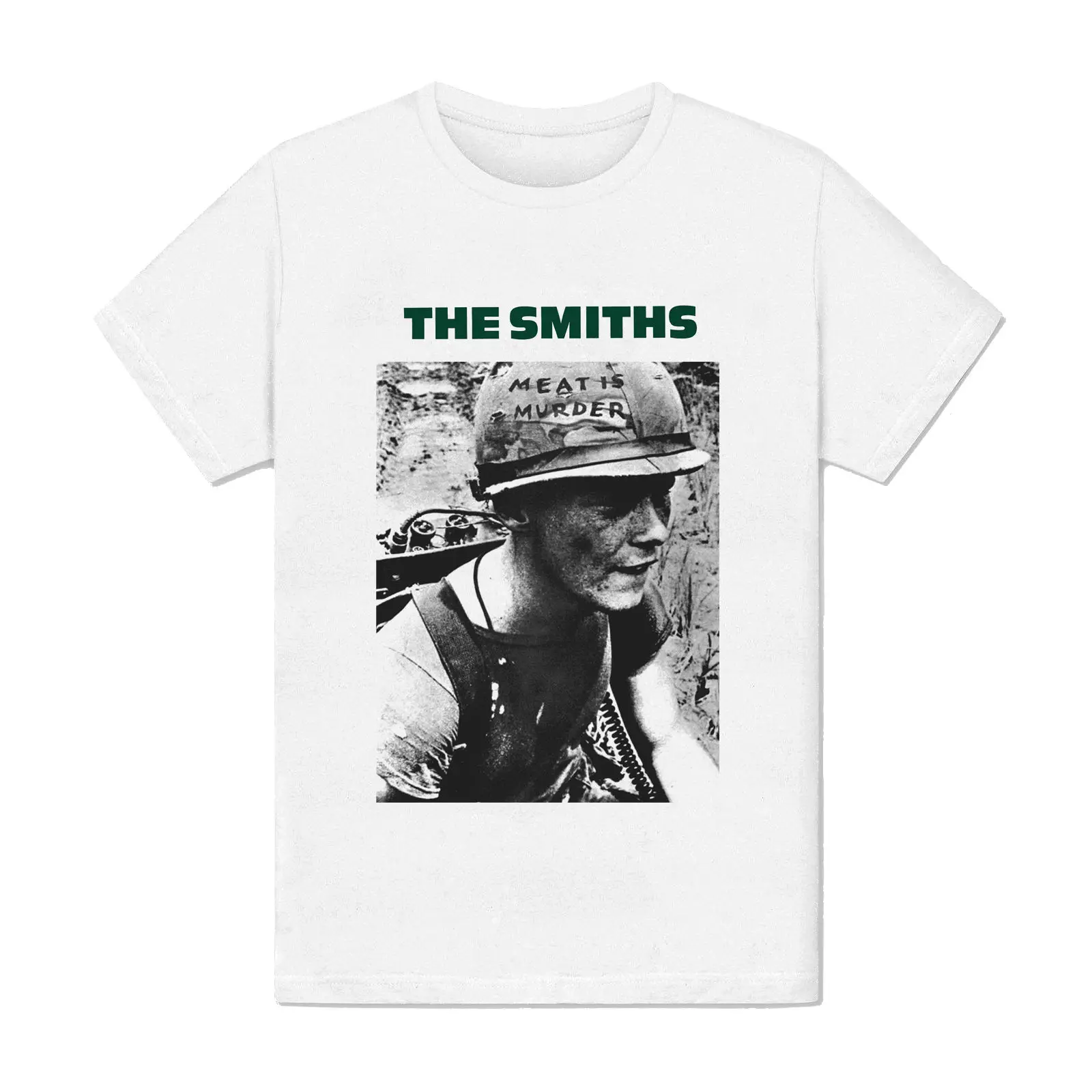 Женская футболка Homme Blanc-Smiths мясо убийство-солдат альбом musique londres | одежда