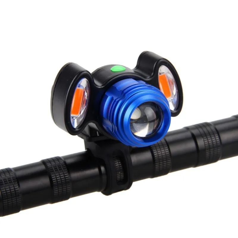 

Bicycle Headlight 4 Modes T6 LED+COB Cycling Front Light Bike light Lamp Waterproof Flashlight MTB Lamp for for Night Riding