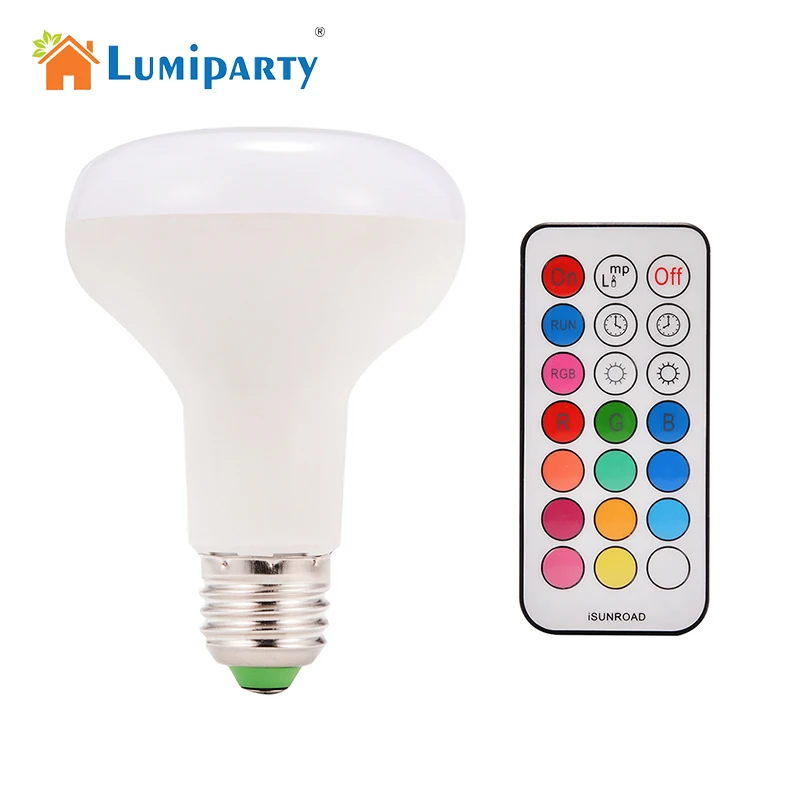 Lumiparty диммируемая 16 видов цветов Светодиодная лампа с пультом дистанционного