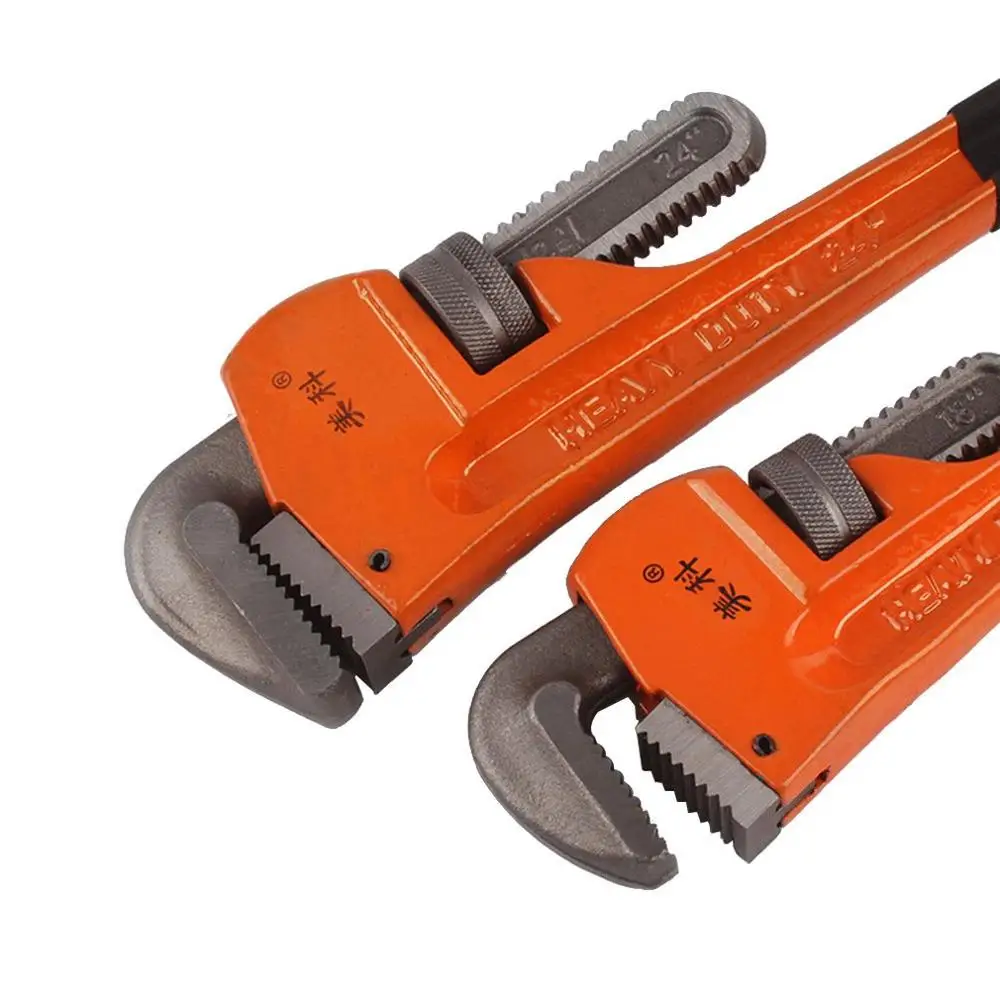 8-inch Heavy-Duty Straight Pipe Wrench 8-inch Plumbing Wrench