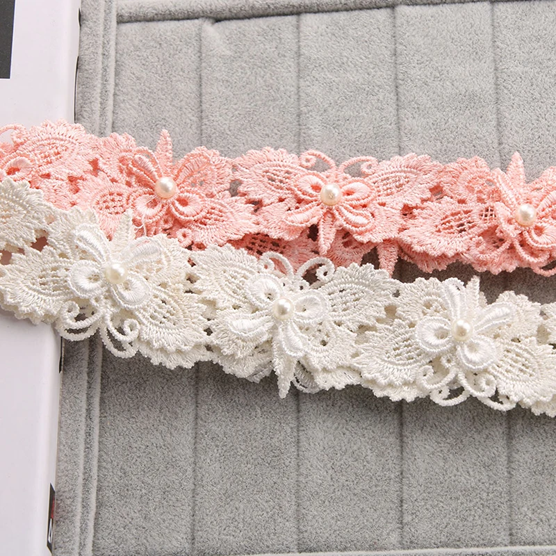 1pcs Pink butterfly Shape Lace Beautiful White hollow ...