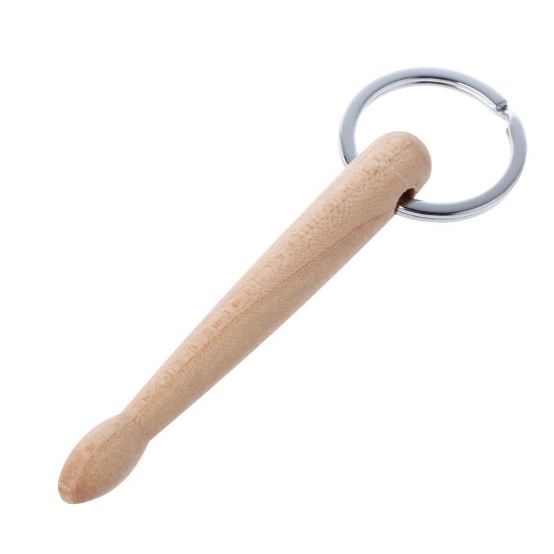 

Mini Drum Sticks Keychain Wood Drumsticks Key Ring Chain Keyfob Percussion Gift