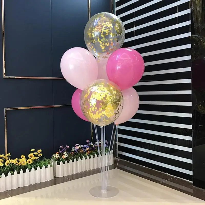 1 комплект шарики ко дню рождения палка DIY вечерние декоративные воздушные шары стол опорный стержень блесток Свадебный шар День Рождения