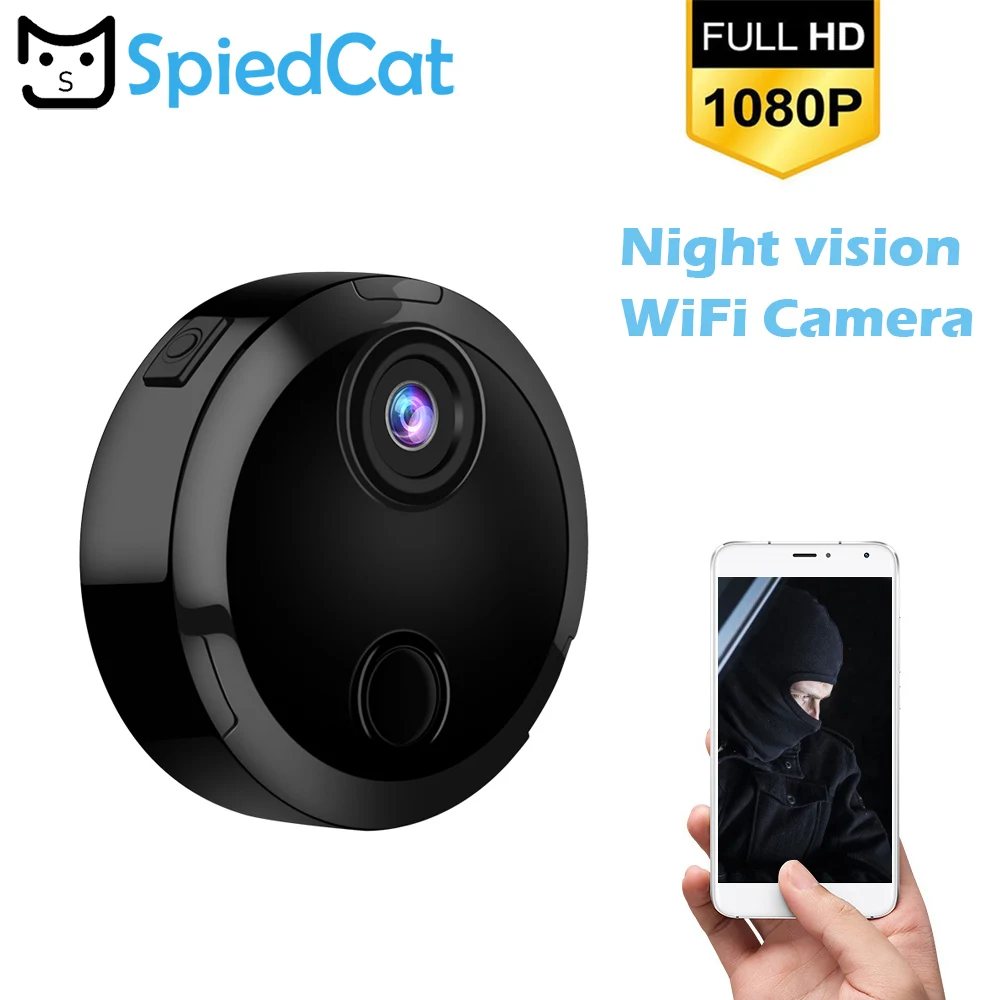 Wifi мини камера HD 1080P микро IP Сетевая инфракрасное ночное видение датчик движения