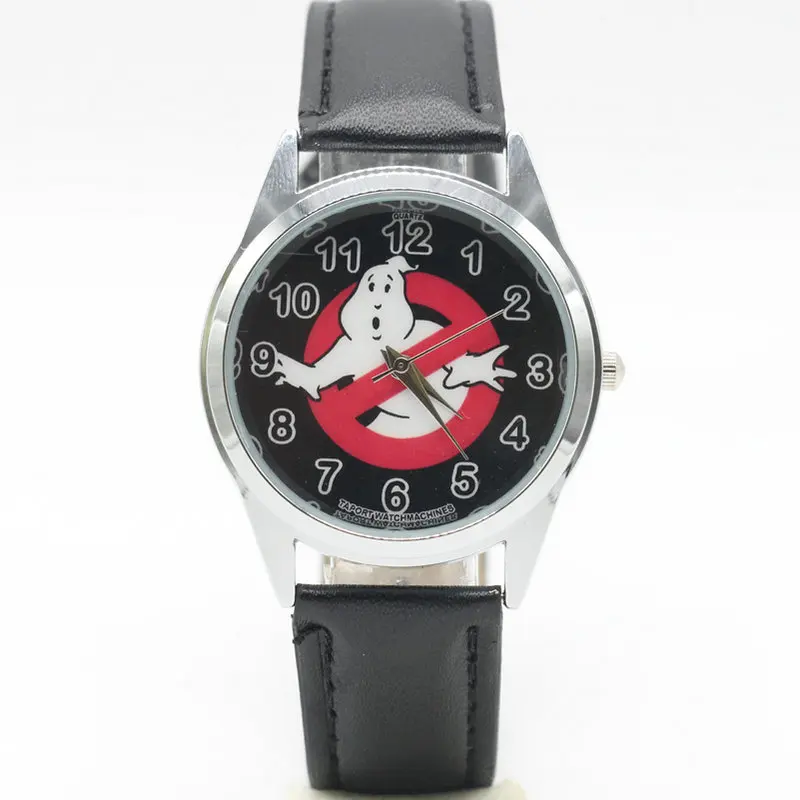 

Free Shipping 2017 Ghostbusters Leather Belt Students Watch Creative Gift Quartz Watch Children Watch