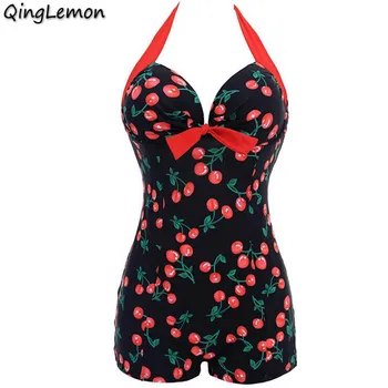 

Hot Women One Piece Bathing Suit Dotted Beachwear Push Up Swimsuit Plus Size Swimwear Monokini M To 3XL