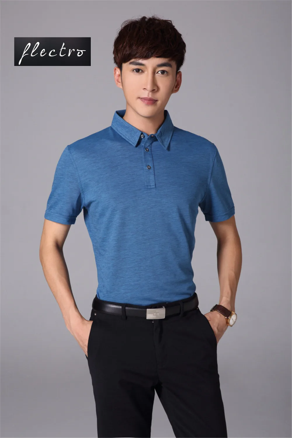 4 Colors Summer Fashion Mens Polo Shirts Brand Breathable Business Men Leisure Short Sleeve Mens