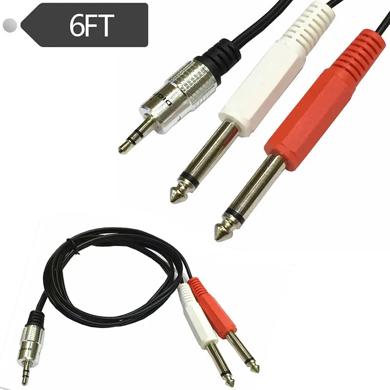 Стерео 1/8 &quotTRS to Dual 1/4&quot TS Neutrik REAN коннекторы 6FT | Компьютеры и офис