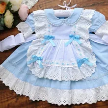 Классическое платье для маленьких девочек в испанском стиле; вечерние платья с бантом и оборками для девочек; Детские платья ярких, розовых, голубых цветов; 1 кг#71