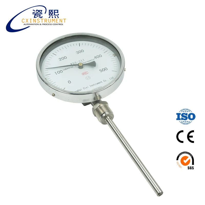 

Stainless steel Material Thread connection Industrial Thermometer