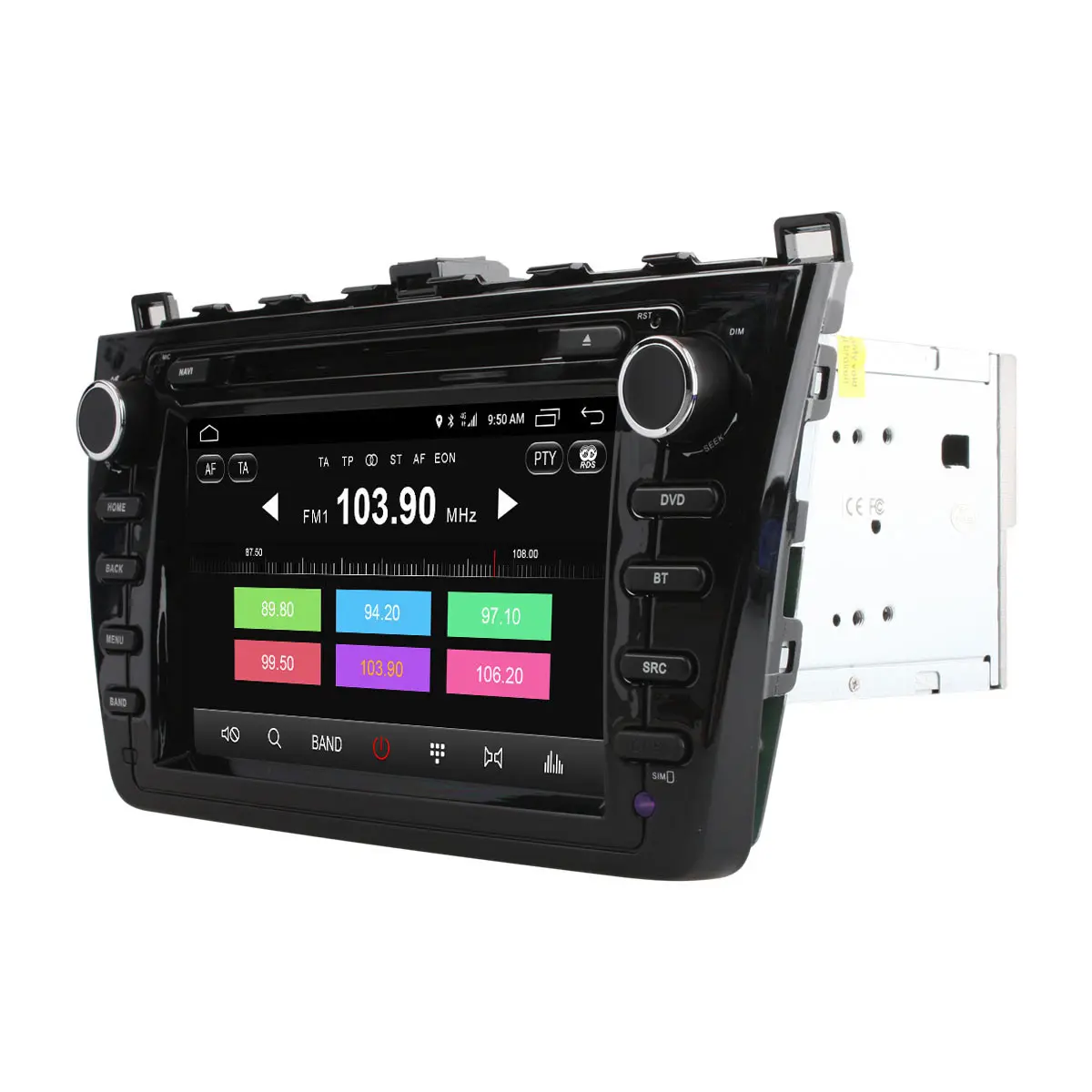 Discount Ownice C500 Android 6.0 Octa 8 Core 1024*600 Car DVD GPS Navigation for New Mazda 6 2009 - 2011 2GB RAM 32GB ROM 4G SIM LTE 3