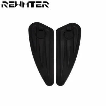 

Motorcycle Parts Tank Knee Pads Decals Kit Black For Harley Sportster XL 883 Dyna Street Softail 48 Nightster Iron Super Glide
