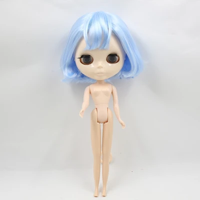 Ледяной обнаженный завод Blyth кукла неоновая Genesis Evangelion Ayanami Rei BL6005 детские голубые волосы белая кожа нормальное тело кукла Neo - Цвет: nude doll