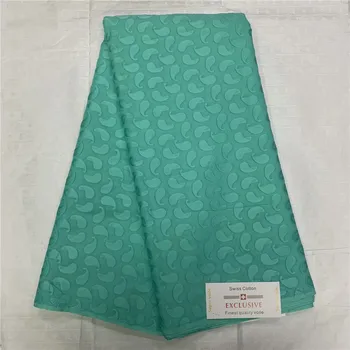

100%cotton embroidered nigerian lace fabric high quality ssoft swiss voile lace in switzerland for wedding 5yards/lot LYM-35