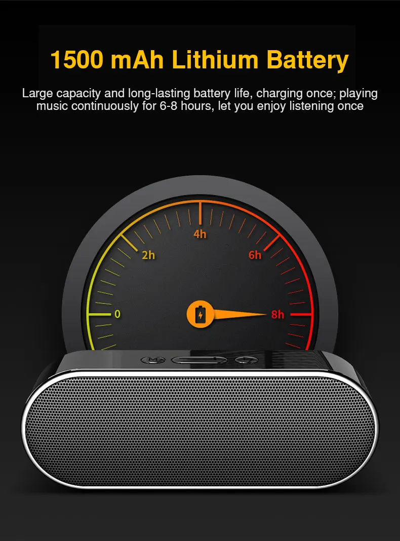 Speakers Mini HiFi Wireless Bluetooth Speaker Bass Stereo Sound Portable Speaker With MIC For Phone Support AUX TF Card USB Disk (13)
