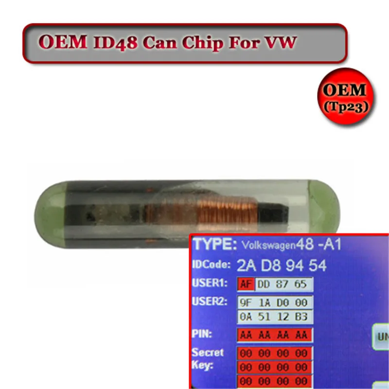 5 шт./лот) Мы работаем по OEM ID48 может чипа для V-W