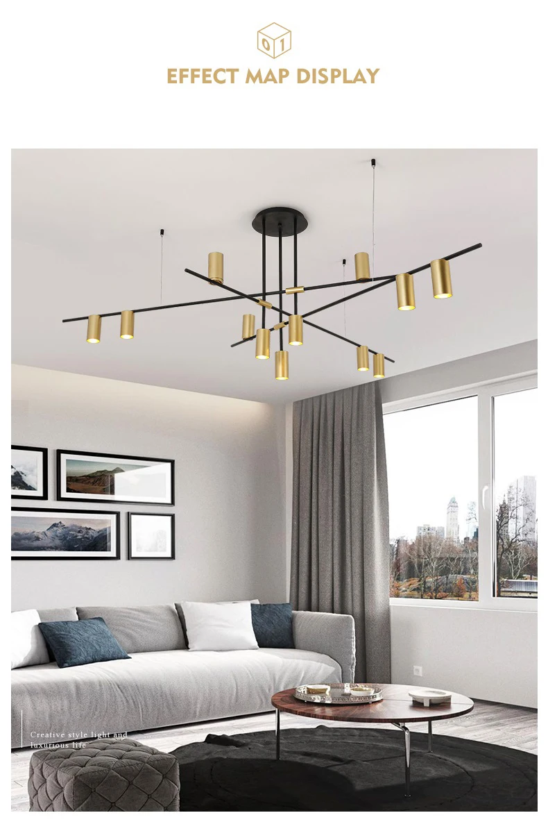 Modern Nordic Led Chandelier Lighting Living Room Kitchen Lustre Art Deco Chandeliers5