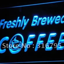 I170 открытый свежезаваренный Кофейня световой знак магазина Вкл/Выкл Переключатель 20+ цвета 5 размеров