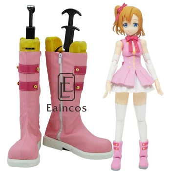

Anime Love Live! Start dash!!Kousaka Honoka Cosplay Party Shoes Pink Boots Custom Made