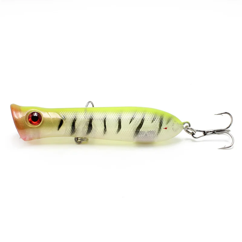 Yuewins 80 مللي متر 11.8g بوبر المتذبذب الصيد إغراء Pesca الاصطناعي الطعم توبواتر الاصطناعي الطعم العائمة Crankbait الكارب بايك TP186