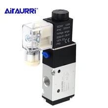 Pneumatic Air Solenoid Valve Electric Control Gas Magnetic Valve 3V210-08 3 Way Port 2 Position 12V 24V 220V 4v230c 08 pneumatic solenoid valve ac 220v pt1 4 air control valve 5 ports 3 positions aluminum alloy air valve