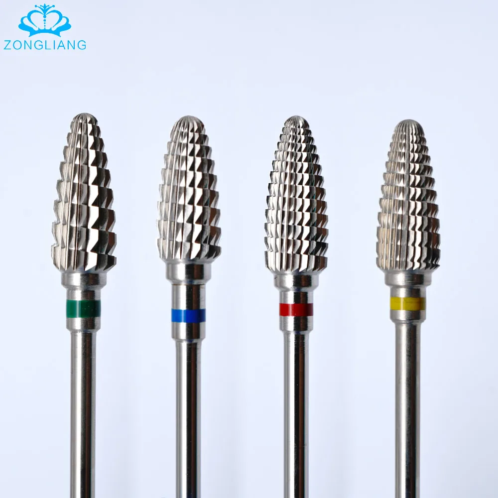

Carbide nail drill bits6.0 Flame Drill Shape Manicure Pedicure Electric Nail File Drill Bit Hard Carbide Drill Manicure Tool