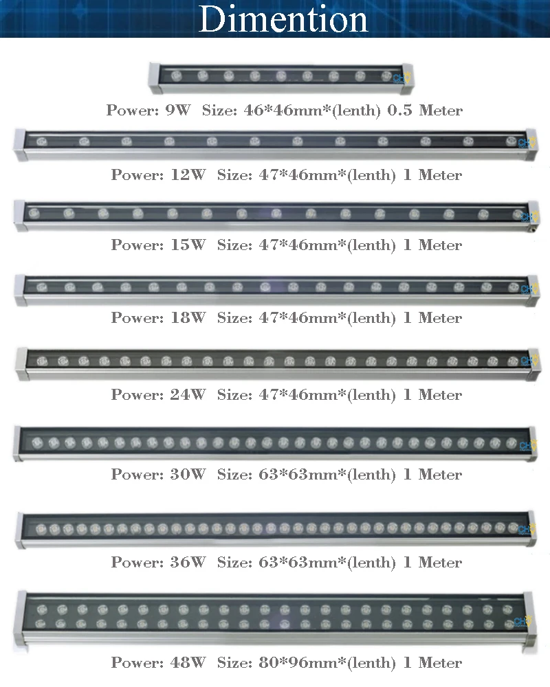 10 шт./лот высокое Мощность 9 W Шайба стены свет водонепроницаемый IP67 Led прожектор Наружное освещение 85-265 V тоннель лампы