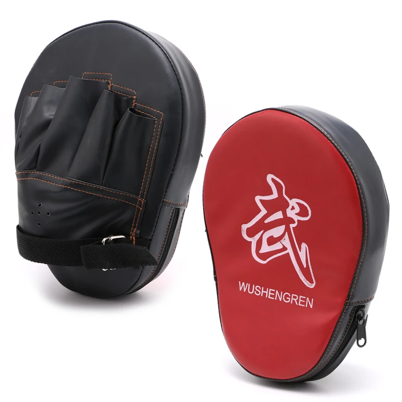 Boxing Mitt Training Target Punch Pad Glove Focus MMA Karate Combat Thai Kick