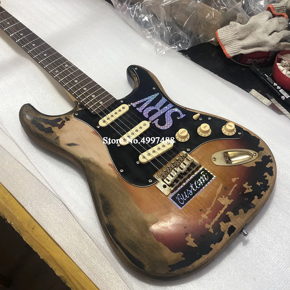 

factory outlet,Custom Shop Masterbuilt Limited Edition Stevie Ray Vaughan Tribute SRV Number One Electric Guitar