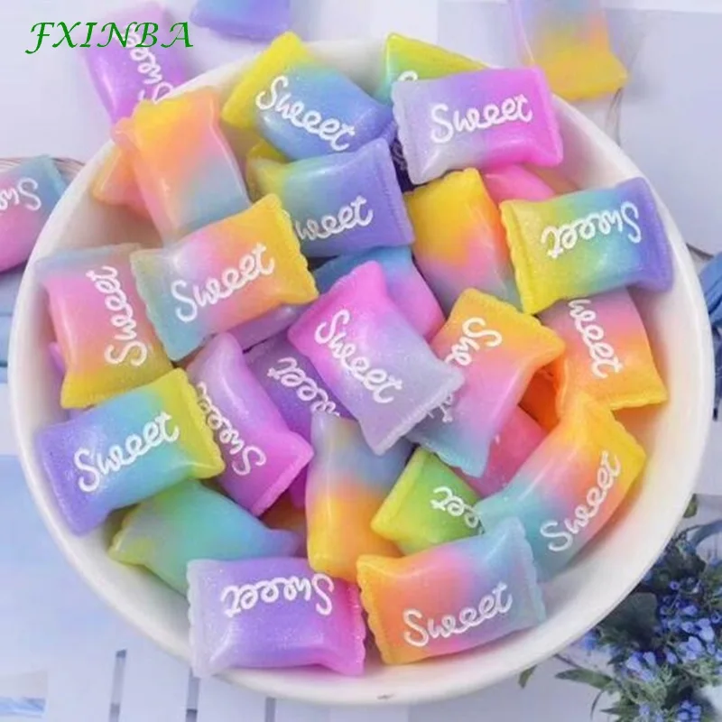 

FXINBA 5Pcs/Lot Slime Charms Rainbow Sugar/Unicorn/Dolphin For DIY Cake Phone Decoration Slime Supplies Sprinkles Toys Mud Clay