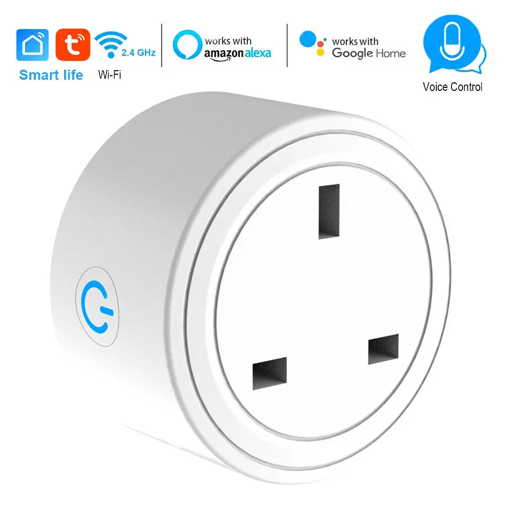 1/2/4PC Smart Plug Wifi Smart Socket Basic Phone Remote Control Adapter Smart Life App UK Plug Work With Alexa Google Home IFTTT
