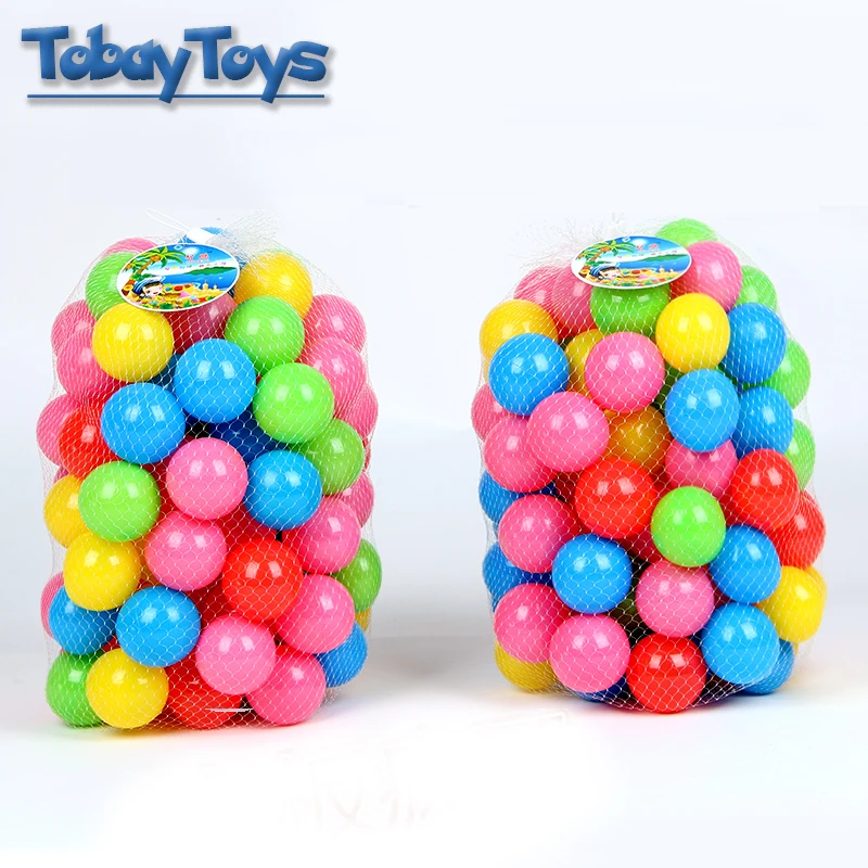 100Pcs/lot Cute Ocean Ball Baby Eco Friendly Soft Plastic Ocean Ball