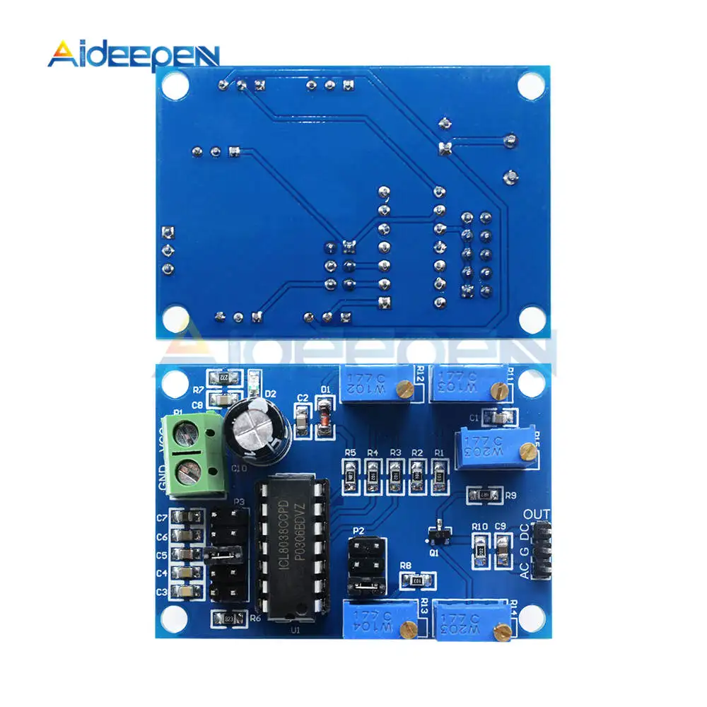 ICL8038 генератор сигналов средней/низкая частота сигнала 10 Гц-450 кГц треугольный/прямоугольная/Синусоидальная волна генератор сигналов модуль 12V 15V