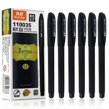 

12pcs/set Fortune Gel Pen Set 0.5mm Bullet Tip Gel Penseel for Writing the Office & School Supplies Material Escolar Papelaria