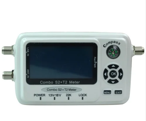Цифровой спутниковый Finder meter SF 560 измеритель сигнала SatFinder с компасом DVB-S2 dvb-T2 singal combo SF-560